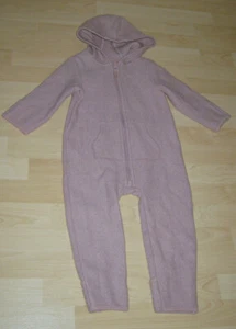 Baby Mädchen Wollwalk Overall mit Umschlagbündchen 100 % Schurwolle Gr. 92 Neuw - Bild 1 von 6