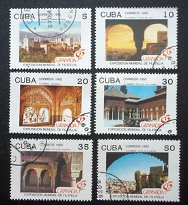 sCUBA Sc# 3410-3415 SPAIN ARCHITECTURE philex Granada CPL SET of6  1992 used cto - Picture 1 of 1