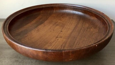 Cuenco danés moderno de teca Henning Koppel Georg Jensen de mediados de siglo de la década de 1950 - 18,5" Foto 1 de 4