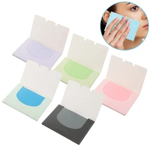 500 Pieces Facial Oil Blotting Paper (100 Pieces Linen Pink Paper - Picture 1 of 12
