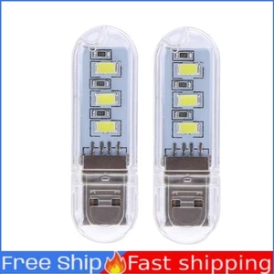 2pcs U Disk Shape LED USB Night Light Portable Mini Computer Lamp - Afbeelding 1 van 12