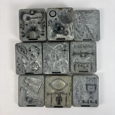 Mattel Thing Maker 9 moldes Creeple People Fright 4482 4512 4522 (1965-1967) Foto 1 de 4