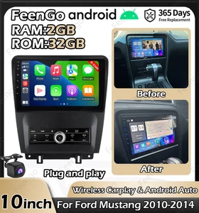 10" Android 13 Car Radio Stereo Display Update Carplay GPS Navi For Ford Mustang - Picture 1 of 24