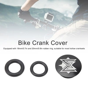 Bike Crank Cap Black Crankset Dust Cover For Road Bike DOB - Picture 1 of 12