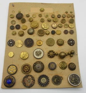 71 ANTIQUE VICTORIAN BUTTONS ~ GREAT ASSORTMENT - Picture 1 of 15