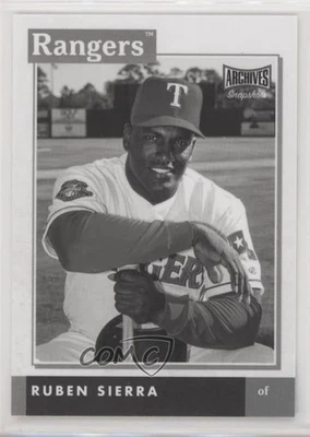2020 Topps Archives Snapshots Black & White Ruben Sierra #AS-RS - Image 1 of 2