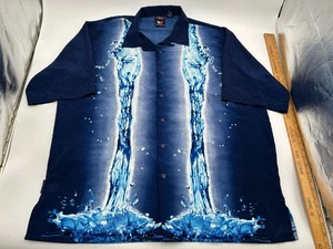 South Pole Denim Button Down Water Shirt Size XXL Oversized G - Picture 1 of 15