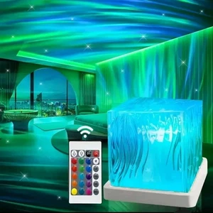Crystal Dimmable LED NORTHEN LIGHTS Ambient Night Light USB Projection - Picture 1 of 11