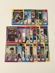 2024 Topps Heritage High Number Short Print Complete Set (Cards 701 to 725) - Picture 1 of 2