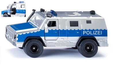 MODELLINO AUTO STATICO SIKU FURGONE BLINDATO POLIZIA MODELLISMO SCALA 1:50 - Immagine 1 di 4