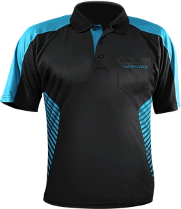 Harrows Vivid Black Aqua M Dart Shirt - Imagen 1 de 2