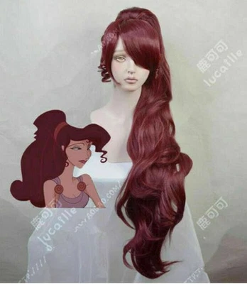 Nueva Peluca Larga Halloween Cabello Hércules Megara Cosplay @ Foto 1 de 4