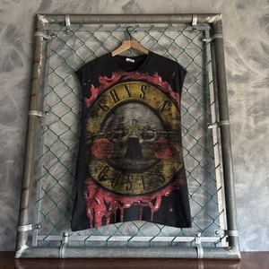 Camiseta RARA GUNS N ROSES VINTAGE AÑOS 90 Hecha en EE. UU. Estampado Completo Negra Talla L - Imagen 1 de 4