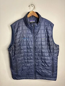 Chaleco Patagonia Para Hombres XL Azul Nano Puff Aislado Bayside Capital Logo Exterior - Imagen 1 de 7