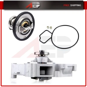 Water Pump Thermostat For Chevy Malibu Impala Equinox Cobalt HHR Pontiac Saturn - Picture 1 of 12
