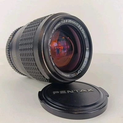 Asahi SMC Pentax M Zoom 35-70mm f2.8-3.5 Fast pentax Zoom Lens With Caps  - Image 1 of 4