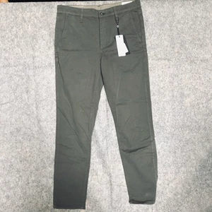Rag & Bone Pants Mens 32/31 Shadow Green Fit 2 Slim Stretch Chinos PO-00057602 - Picture 1 of 13