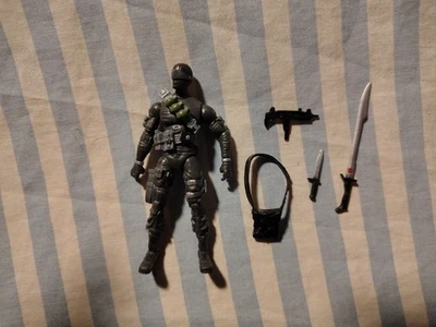 孩之宝 Gi Joe 25 周年突击队蛇眼可动人偶,完整 — 第 1/3 张图片