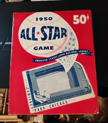 MLB All Star Game Program 1950 (Chicago) sin anotar muy buen estado-excelente estado Foto 1 de 4