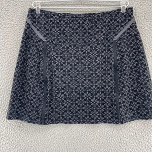 Title Nine Skirt Womens Medium Black Pattern Mini Stretch Athletic Reflective - Picture 1 of 11