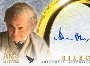 Autógrafo de Ian Holm El Señor de los Anillos Bilbo El Hobbit - Imagen 1 de 1
