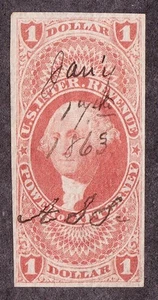 US R75a $1 Power of Attorney 1st Series Revenue Used VF-XF - Picture 1 of 1