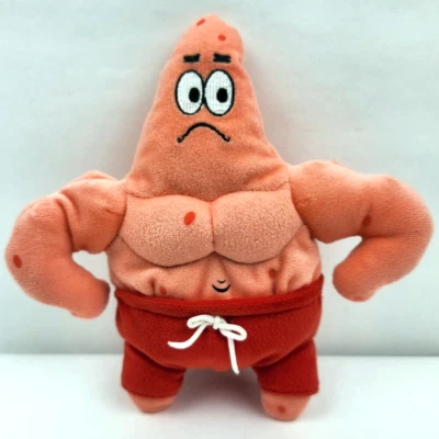 Peluche Ty Beanie Babies Bob Esponja Patrick Star Muscle Man Star 2006 Foto 1 de 4