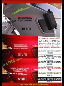 Body by Tupperware 1- Pair, Decal for HONDA PACIFIC COAST PC800 or Goldwing  - Picture 1 of 3