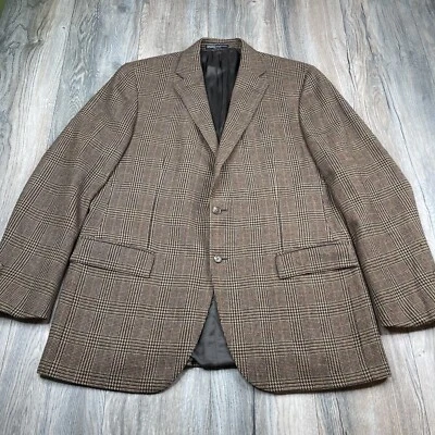 Polo Ralph Lauren Brown Wool Angora Blazer Sport Coat Jacket 46L Made in Italy - Image 1 of 4