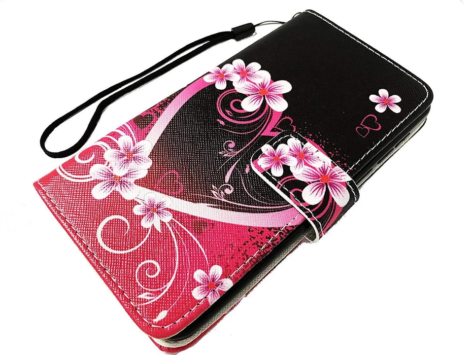 Funda tipo billetera para teléfono Alcatel Raven A574BL para tarjeta de crédito Foto 1 de 1