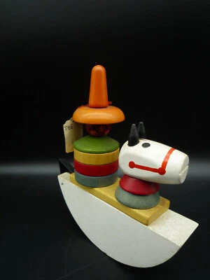 ancien jouet de charme en bois cheval à bascule Clairbois? - Photo 1/4