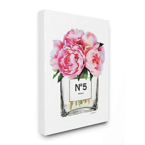 Stupell Industries Glam Paris Vase with Pink Peony Canvas Wall Art, 36x48, Mu... - Picture 1 of 4