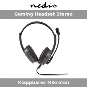 Gaming Headset Stereo mit Klappbarer Mikrofon 3.5 mm 2,2m Kabel Nedis - Bild 1 von 5