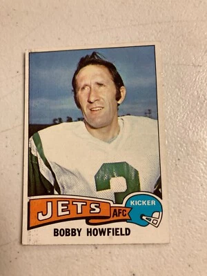1975 topps football #232 bobby howfield new york jets - Image 1 of 2