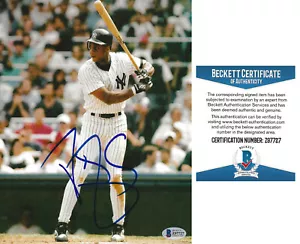 Darryl Strawberry signiert New York Yankees Baseball 8x10 Foto Beckett Echtheitszertifikat Auto - Bild 1 von 4