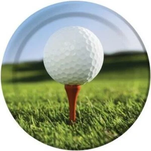 Sports Fanatic Golf 9 Inch Plates 8 Pack Birthday Party Decorations - Picture 1 of 1