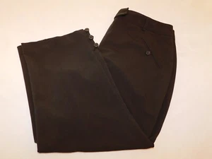 Dressbarn Women's Ladies Capri Pants Size 12 Dark Brown GUC Pre-owned - Picture 1 of 7