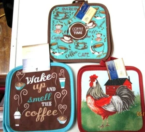 POT HOLDERS..SET OF TWO..7 X 7 " - Picture 1 of 4