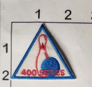 400 SERIES Vintage Triangle Embroidered Bowling Patch Iron-On - Picture 1 of 1