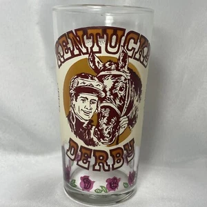 Kentucky Derby Clear Glass Churchill Downs Official Holds 12 Oz Tumbler Vintage - Picture 1 of 10