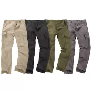 Moleskin Trousers German Army Style Combat Tough Work Fishing Camping Pant New - Picture 1 of 24