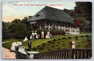 Cartolina Casa di riposo da donna Rock Springs Park Chester West Virginia - Foto 1 di 3