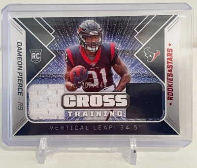 DAMEON PIERCE 2022 Rookies & Stars Cross Training Patch 207/249 - Houston Texans - Image 1 of 2
