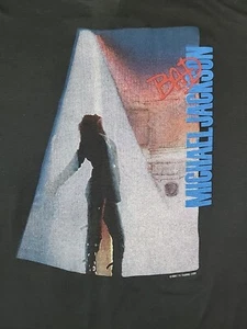 Vintage 1988 Micheal Jackson 'Bad' Single Stitch T-Shirt, XL, 20.5x29", Black - Picture 1 of 13