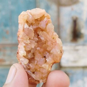 Matriz de cristal indio: estilbita naranja y heulandita - piedra de belleza gema de 35 g  - Imagen 1 de 8