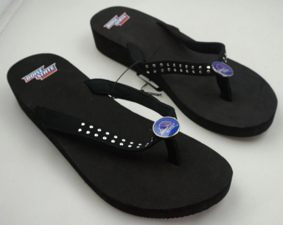 Minnesota Golden Gophers Flip Flops Women's XL 11 - 12 Black Shoes St181