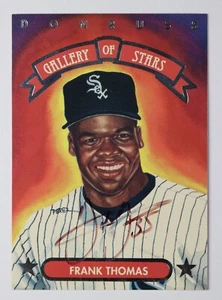Tarjeta de béisbol autografiada Frank Thomas 1992 Donruss Gallery of Stars GS-12 - Imagen 1 de 2