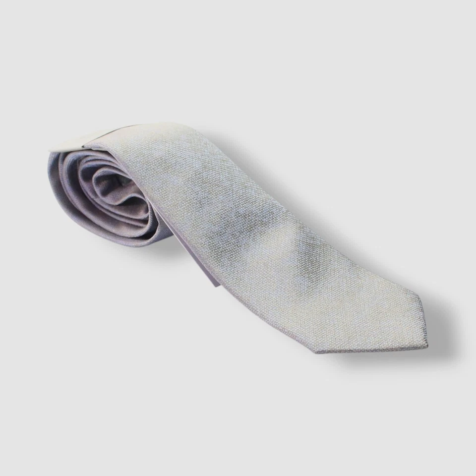 Kenneth Cole Reaction 男式灰色卵石纯色修身丝绸领带 60 X 2.5 — 第 1/1 张图片