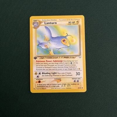 Lanturn 32/64 – Neo Revelation – NM Near Mint – Pokemon Karte - 1. Edition - DE - Bild 1 von 2