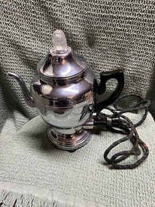 Vintage Farberware Coffee Percolator #206 Chrome USA Works.  Includes Cord. - Picture 1 of 8